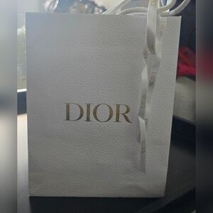 Dior White Shopping Tote Gift Bag